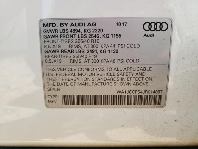 2018 AUDI Q3 PREMIUM - WA1JCCFS4JR014867