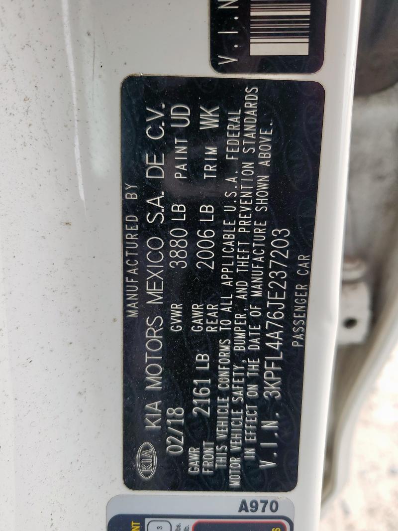 2018 KIA FORTE LX - 3KPFL4A76JE237203