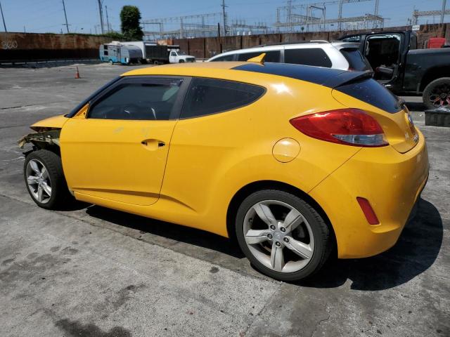 HYUNDAI VELOSTER 2015 yellow  gas KMHTC6AD7FU232505 photo #3