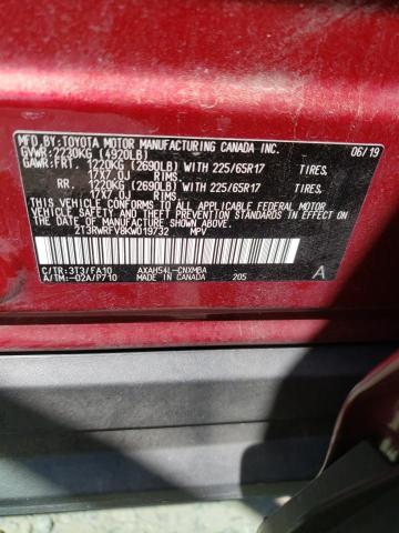 2019 TOYOTA RAV4 XLE - 2T3RWRFV8KW019732
