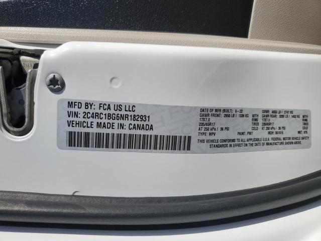 2022 CHRYSLER PACIFICA T - 2C4RC1BG6NR182931