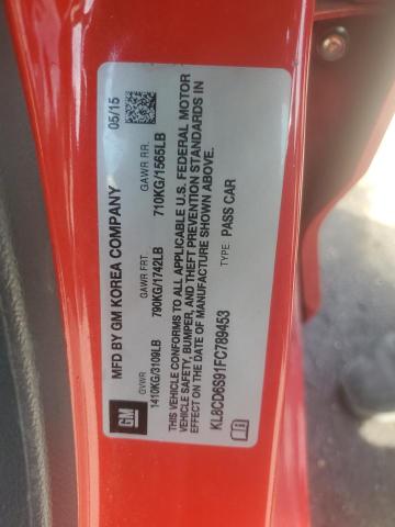2015 CHEVROLET SPARK 1LT - KL8CD6S91FC789453