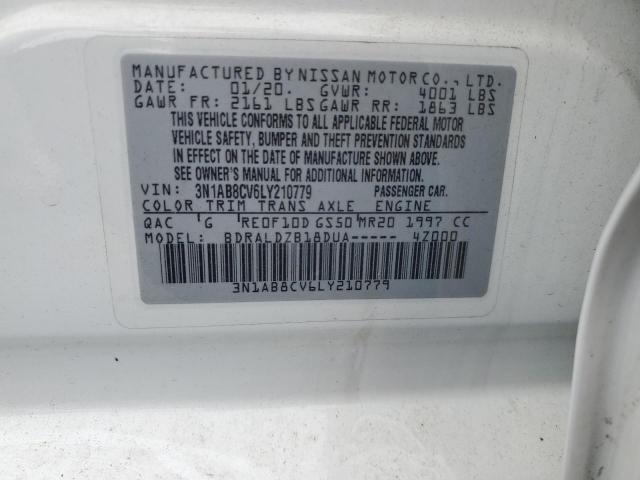 2020 NISSAN SENTRA SV 3N1AB8CV6LY210779