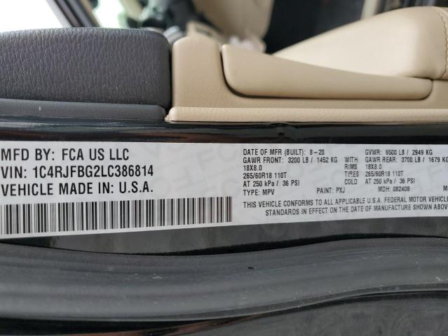 2020 JEEP GRAND CHER - 1C4RJFBG2LC386814
