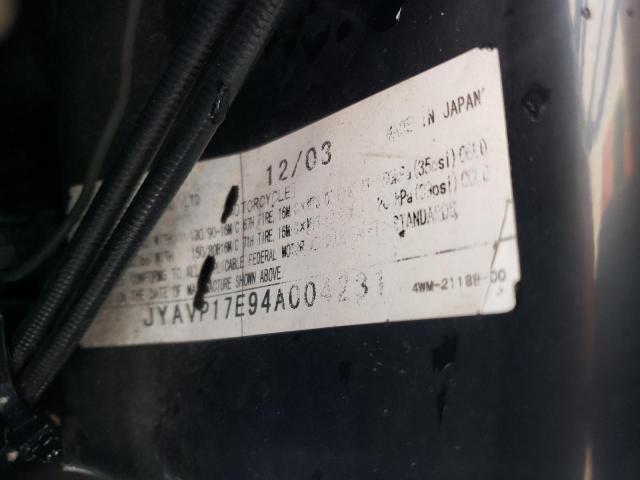 2004 YAMAHA XV1700 A JYAVP17E94A004231