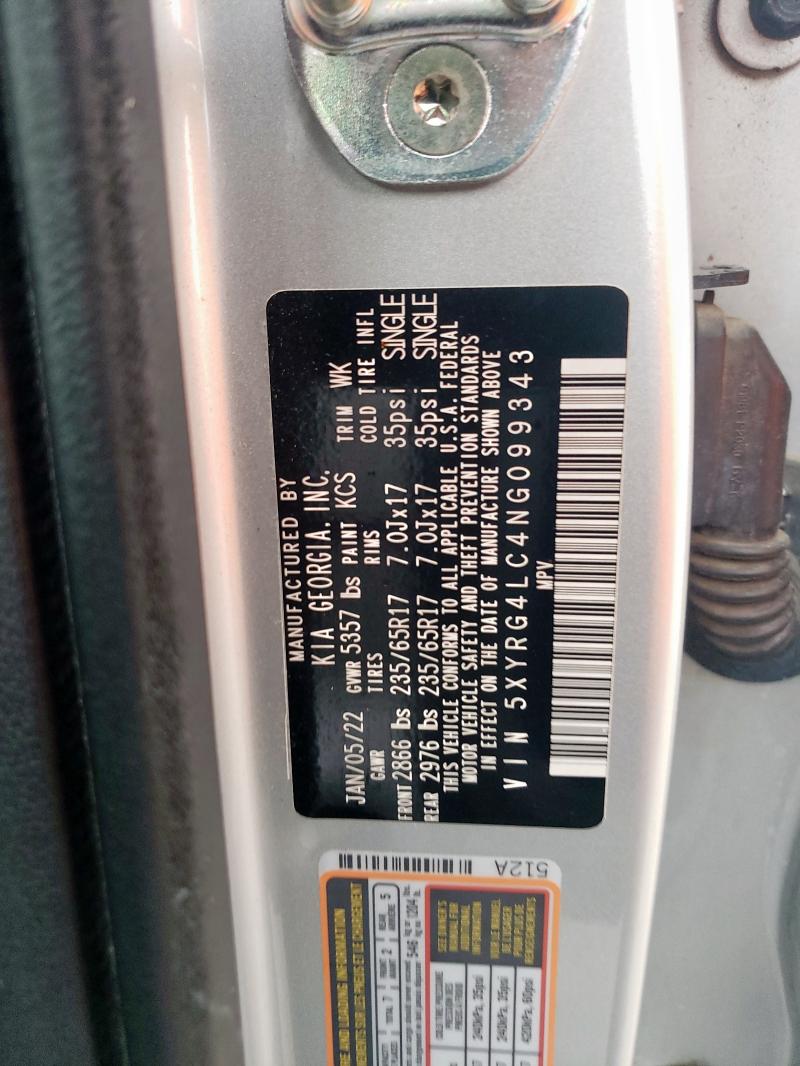 2022 KIA SORENTO LX - 5XYRG4LC4NG099343