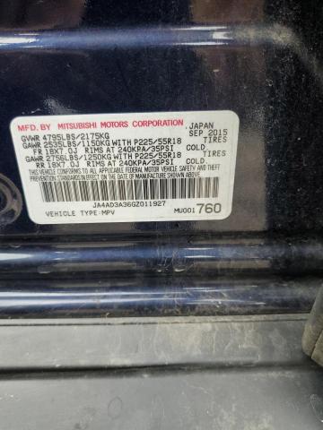 2016 MITSUBISHI OUTLANDER - JA4AD3A36GZ011927