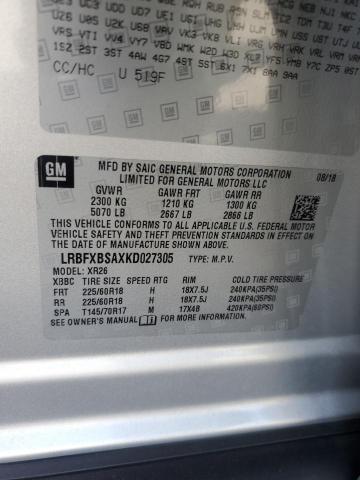 2019 BUICK ENVISION P LRBFXBSAXKD027305