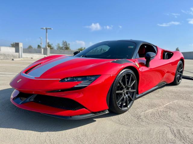 FERRARI SF 90 STRA 2021 red  hybrid engine ZFF95NLA4M0265120 photo #3