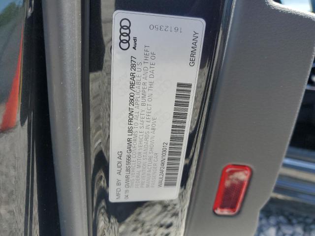 2019 AUDI A6 PREMIUM - WAUL2AF24KN103012