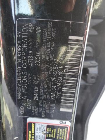 2017 KIA CADENZA PR KNALC4J17H5068777