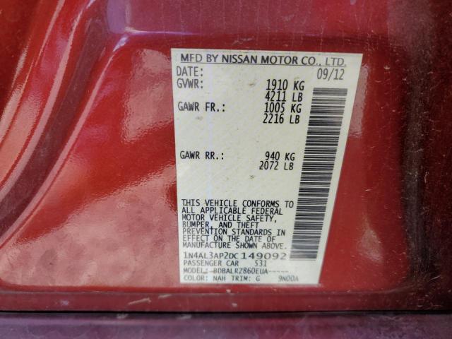 2013 NISSAN ALTIMA 2.5 - 1N4AL3AP2DC149092