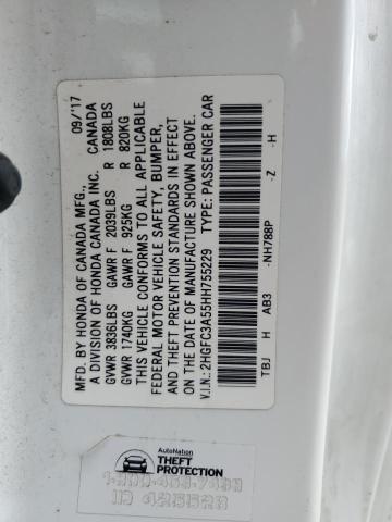 2017 HONDA CIVIC SI 2HGFC3A55HH755229