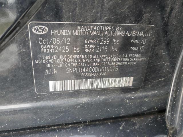 2013 HYUNDAI SONATA GLS - 5NPEB4AC0DH619075