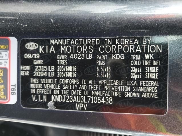 2020 KIA SOUL LX KNDJ23AU3L7106438