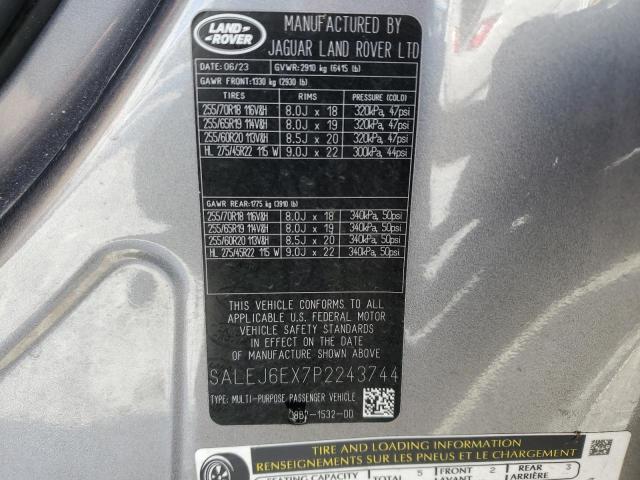 2023 LAND ROVER DEFENDER 9 SALEJ6EX7P2243744