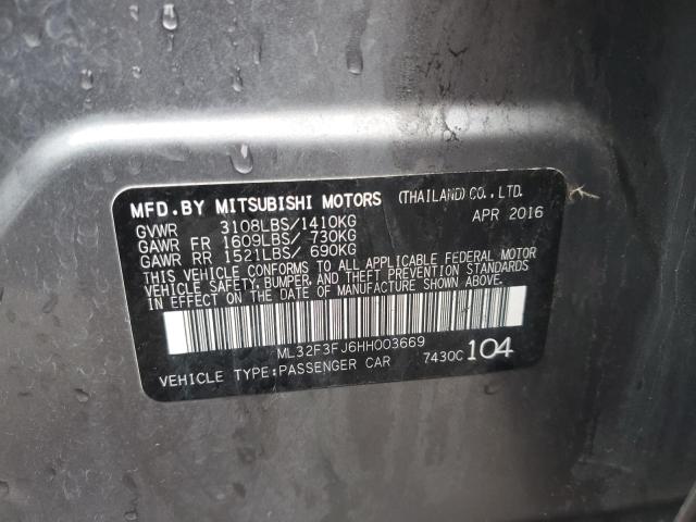 2017 MITSUBISHI MIRAGE G4 - ML32F3FJ6HH003669
