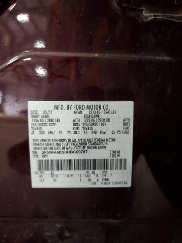 2017 FORD EDGE TITAN - 2FMPK4K90HBC09787