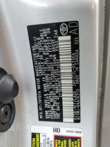 2018 TOYOTA COROLLA L - 2T1BURHE0JC972092