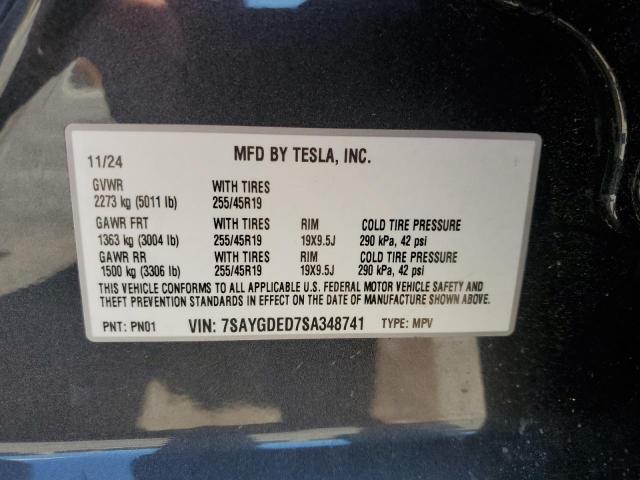 2025 TESLA MODEL Y - 7SAYGDED7SA348741