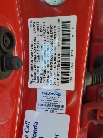 2016 HONDA CIVIC 2HGFC1F99GH631818