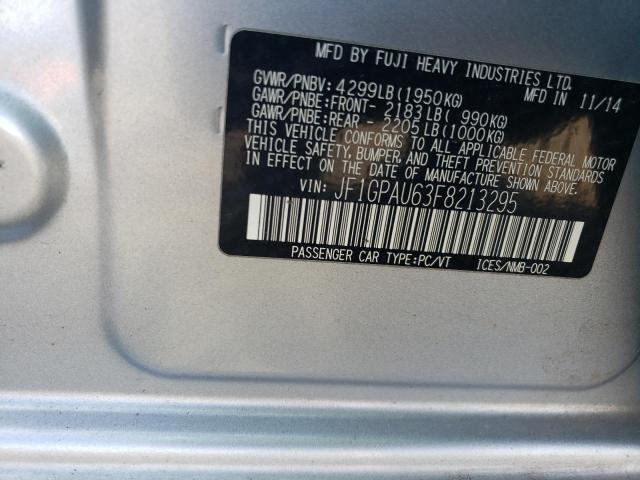 2015 SUBARU IMPREZA SP JF1GPAU63F8213295
