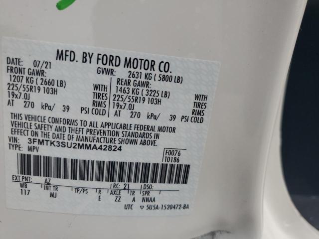 2021 FORD MUSTANG MA - 3FMTK3SU2MMA42824