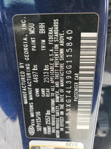 2016 KIA OPTIMA LX 5XXGT4L39GG115840