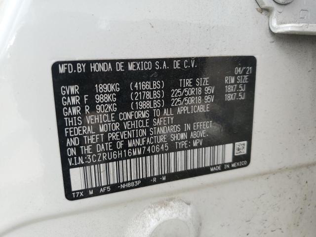 2021 HONDA HR-V SPORT - 3CZRU6H16MM740645