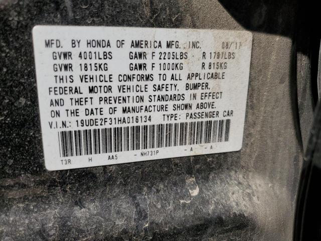 2017 ACURA ILX BASE W - 19UDE2F31HA016134