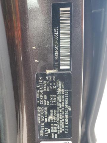 2015 KIA SEDONA SXL KNDME5C10F6051251