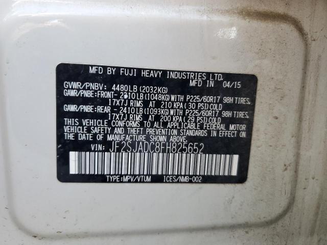2015 SUBARU FORESTER 2 - JF2SJADC8FH825652