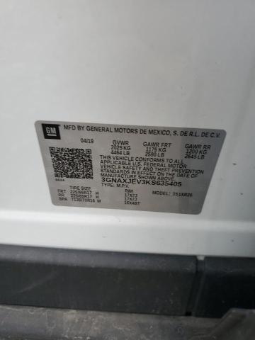 2019 CHEVROLET EQUINOX LT - 3GNAXJEV3KS635405