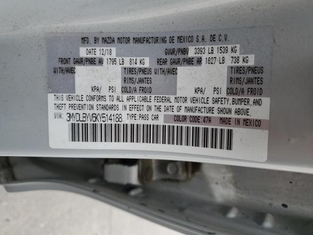 2019 TOYOTA YARIS L - 3MYDLBYV6KY514188