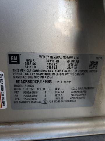 2015 BUICK ENCLAVE - 5GAKRBKDXFJ181963