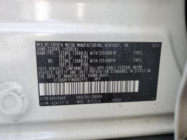 2022 TOYOTA RAV4 LIMIT - 4T3D6RFV1NU082475