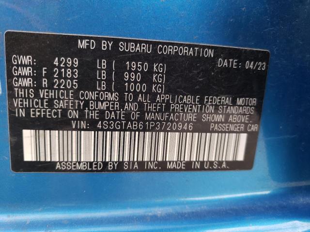 2023 SUBARU IMPREZA - 4S3GTAB61P3720946