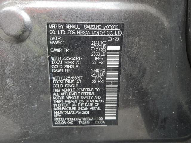 2020 NISSAN ROGUE S - KNMAT2MV3LP542931