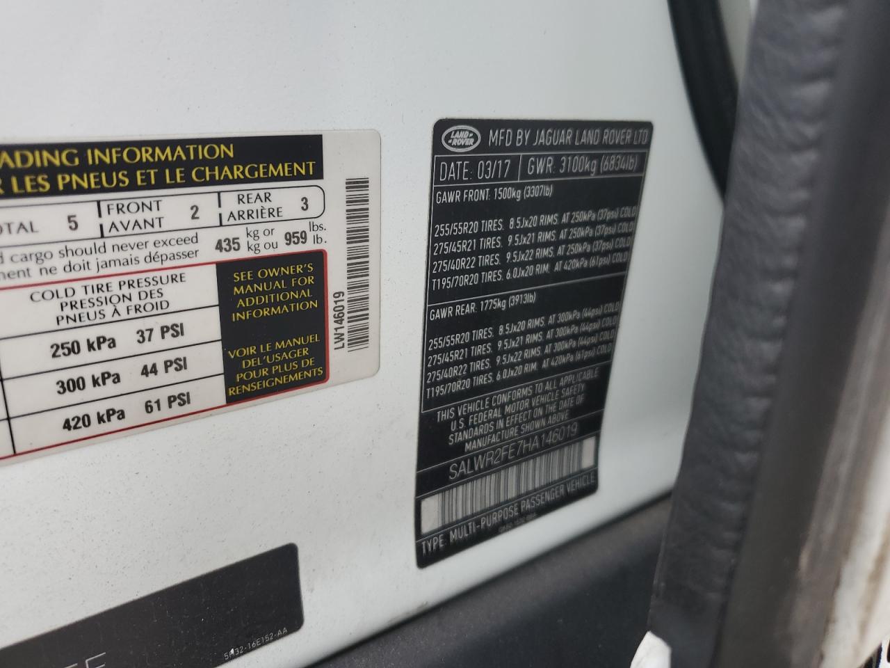 LAND ROVER RANGE ROVER SC