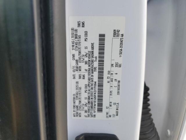 2015 FORD F150 SUPER - 1FTFW1EG5FKD17094