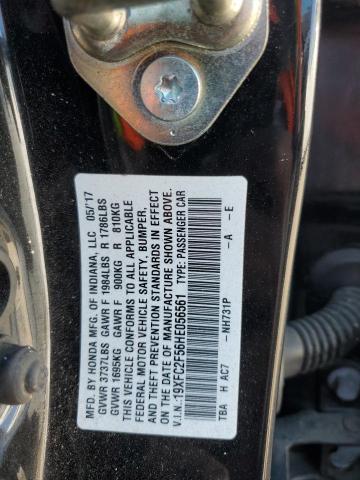 2017 HONDA CIVIC LX 19XFC2F56HE056561