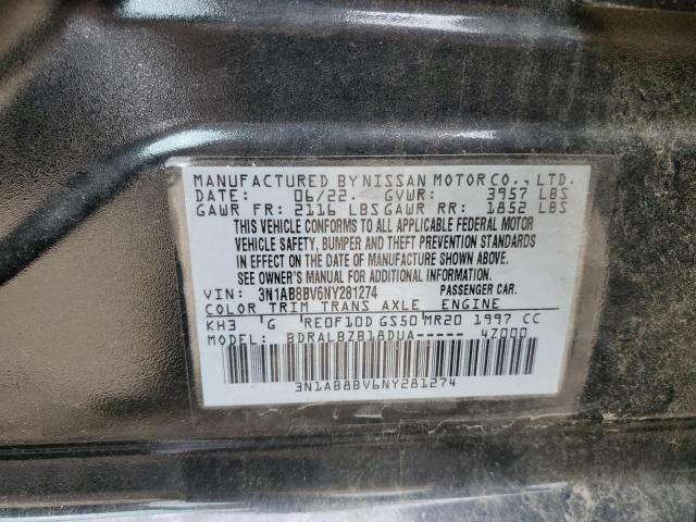2022 NISSAN SENTRA S - 3N1AB8BV6NY281274