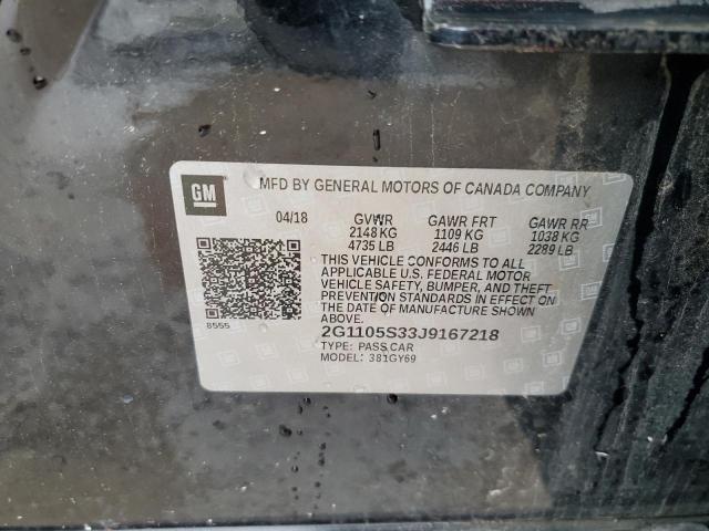 2018 CHEVROLET IMPALA LT - 2G1105S33J9167218