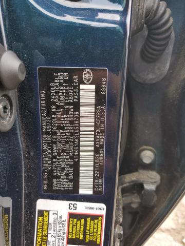 2020 TOYOTA CAMRY XSE - 4T1K61AK5LU506736