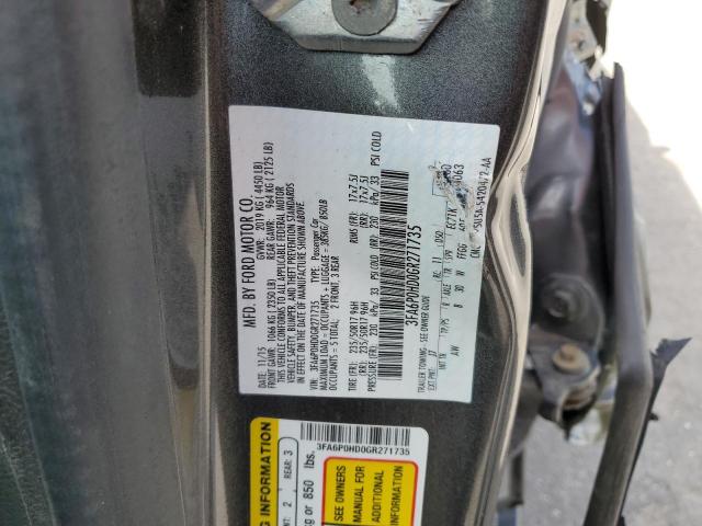 2016 FORD FUSION SE - 3FA6P0HD0GR271735