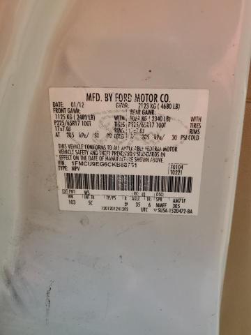 2012 FORD ESCAPE LIM - 1FMCU9EG6CKB88751