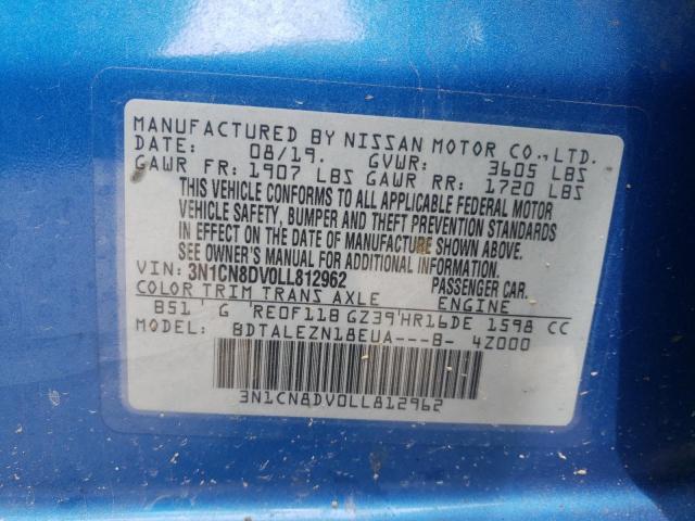 2020 NISSAN VERSA S - 3N1CN8DV0LL812962