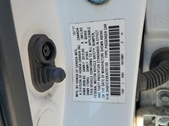 2018 HONDA CIVIC SI 2HGFC1E5XJH701199