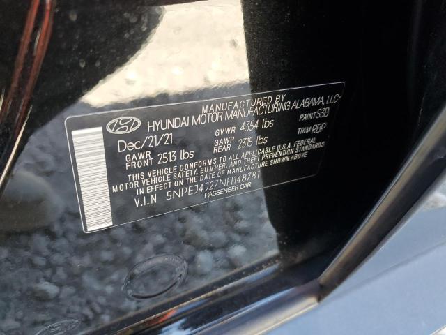2022 HYUNDAI SONATA SEL - 5NPEJ4J27NH148781