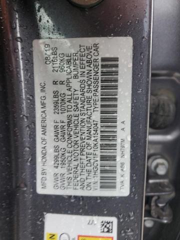2019 HONDA ACCORD LX - 1HGCV1F10KA154047